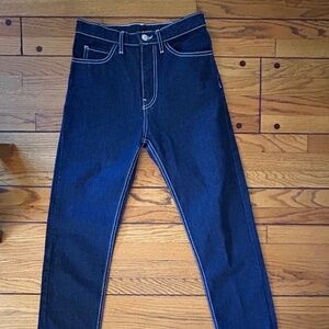 Dark blue seamed jeans Shaina Mote